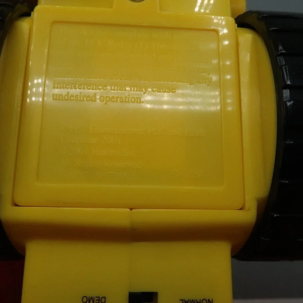 Vintage Hasbro Bob the Builder Electronic Talking‎ Scoop Yellow Backhoe Loader